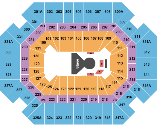 Thompson Boling Arena at Food City Center Cirque Ovo Seating Chart
