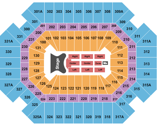 Thompson Boling Arena at Food City Center Elton John Seating Chart