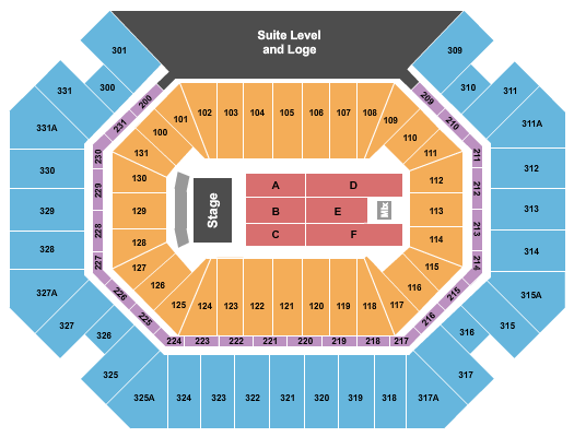 Thompson Boling Arena at Food City Center Endstage 5 Seating Chart