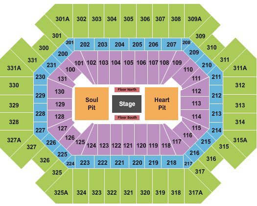 Thompson Boling Arena at Food City Center Eric Church-2 Seating Chart