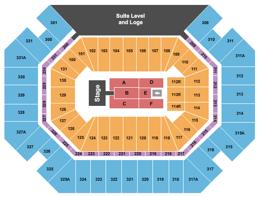 Thompson Boling Arena at Food City Center Hootie Seating Chart