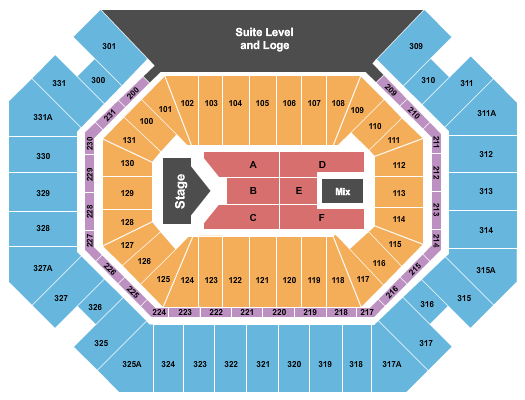 Thompson Boling Arena at Food City Center Jelly Roll Seating Chart