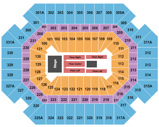 Thompson Boling Arena at Food City Center Lynyrd Skynyrd Seating Chart