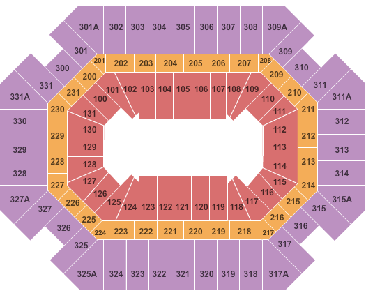 Thompson Boling Arena at Food City Center Open Floor Seating Chart
