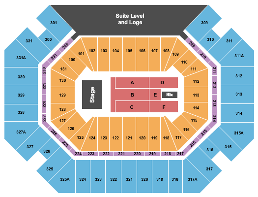 Thompson Boling Arena at Food City Center Paul McCartney Seating Chart