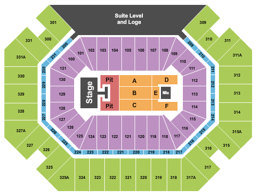 Thompson Boling Arena at Food City Center Next Event Seating Chart