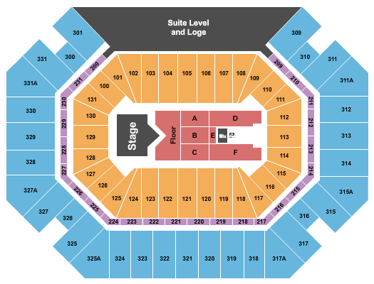 Thompson Boling Arena at Food City Center Sam Hunt Seating Chart