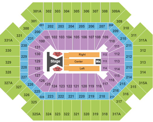 Thompson Boling Arena at Food City Center Tim McGraw Seating Chart