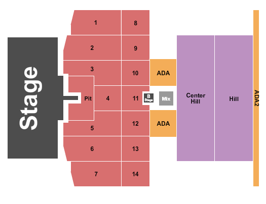 Thunder Ridge Nature Arena Imagine Dragons Seating Chart