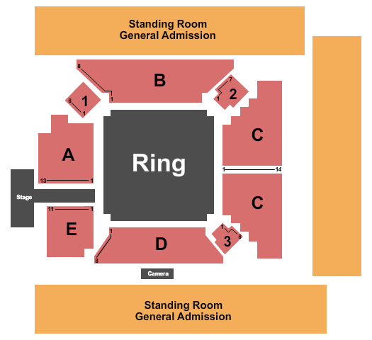 Thunder Studios Wrestling Seating Chart
