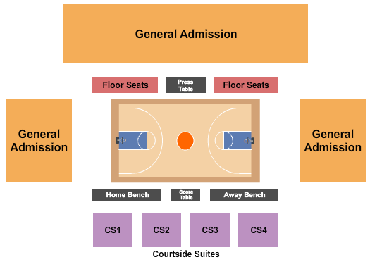 Tiger Arena Basketball Seating Chart
