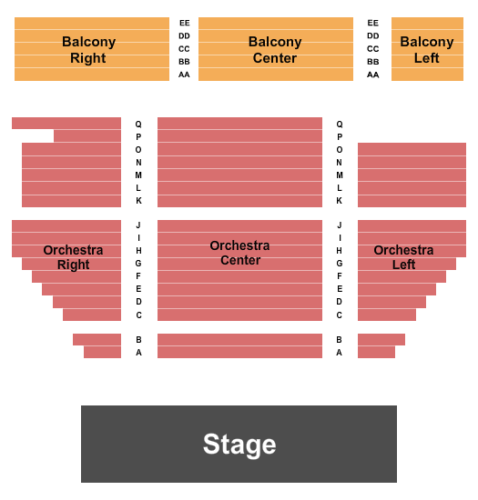Tilden Arts Center End Stage Seating Chart