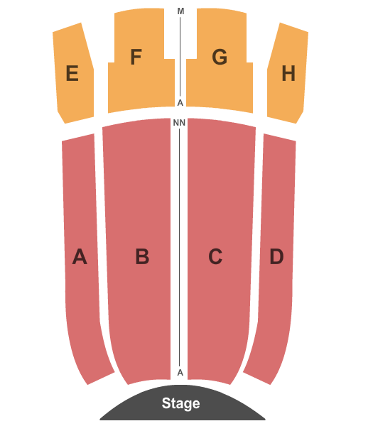seating chart for Tilson Auditorium - End Stage - eventticketscenter.com