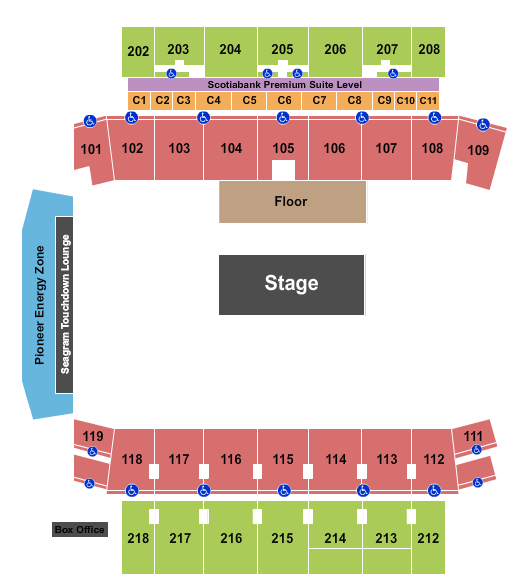 Tim Hortons Field Concert Seating Chart