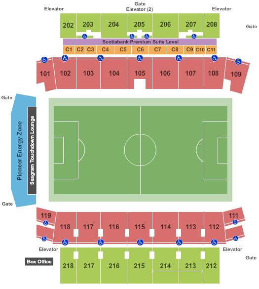Tim Hortons Field Soccer Seating Chart