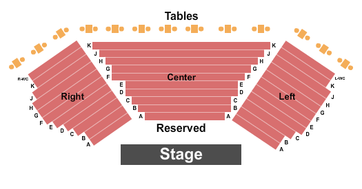 Timber Lake Playhouse Seating Map