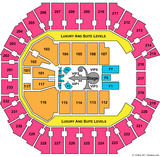 Spectrum Center Prince Seating Chart