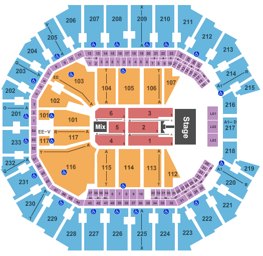 Spectrum Center R Kelly Seating Chart