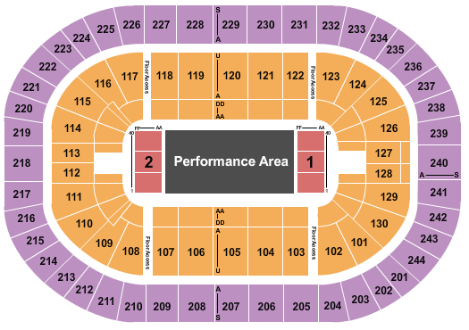 MVP Arena Aurora Games Seating Chart