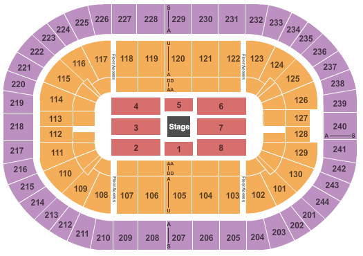 Times Union Center Seating Chart for Sebastian Maniscalco Concert Tickets