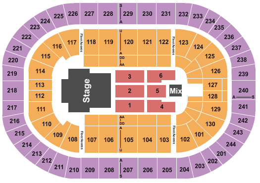 MVP Arena Chris Brown Seating Chart