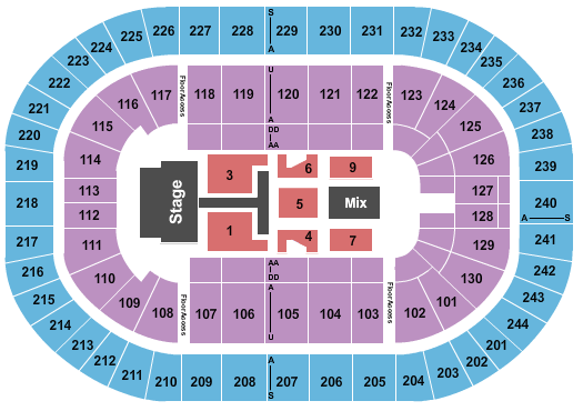 MVP Arena Chris Tomlin Seating Chart