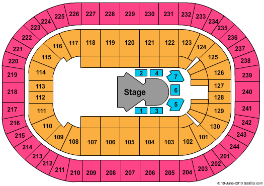 MVP Arena Quidam Seating Chart