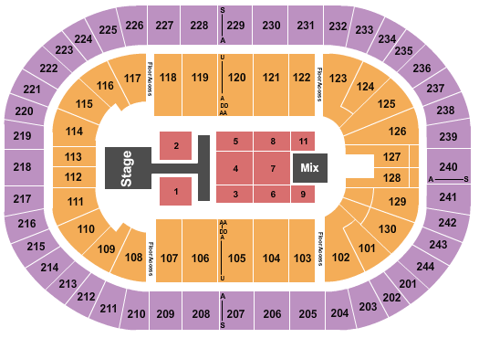 MVP Arena Dude Perfect Seating Chart