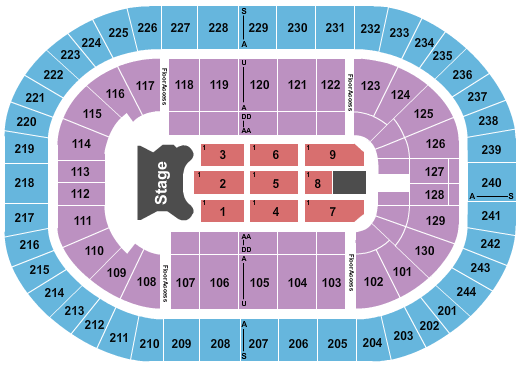 MVP Arena Elton John Seating Chart