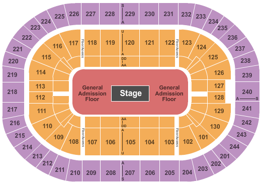 MVP Arena Kanye West Seating Chart