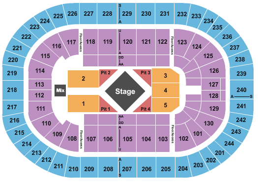 MVP Arena Luke Combs Seating Chart