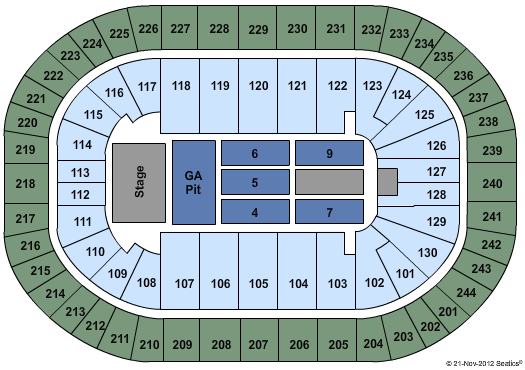 MVP Arena Miranda Lambert Seating Chart