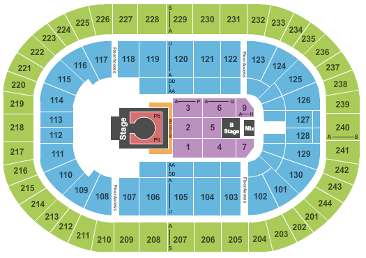 MVP Arena NKOTB Seating Chart