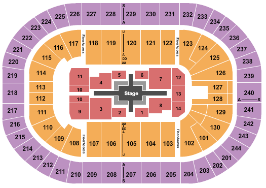 MVP Arena Roger Waters Seating Chart