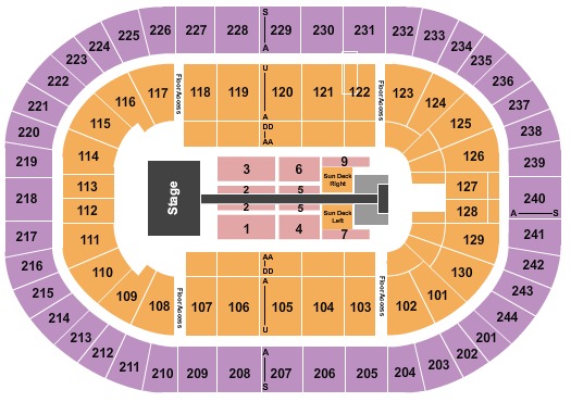 MVP Arena Thomas Rhett Seating Chart