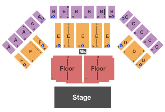 Timmons Arena End Stage Seating Chart