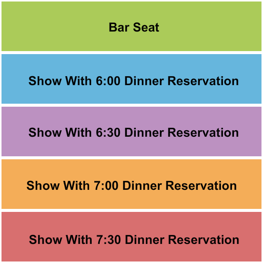 Tin Pan Show + Dinner Seating Chart