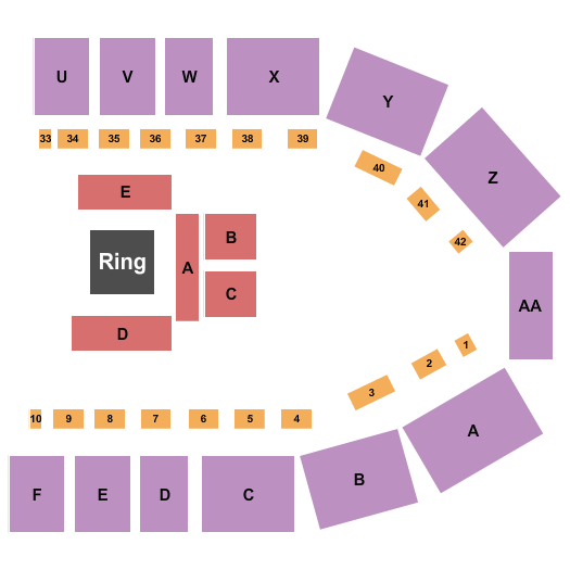 Tingley Coliseum Boxing 2 Seating Chart