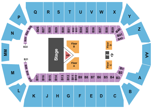 Tingley Coliseum seating chart event tickets center