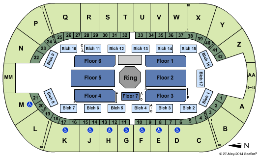Tingley Coliseum UFC Seating Chart