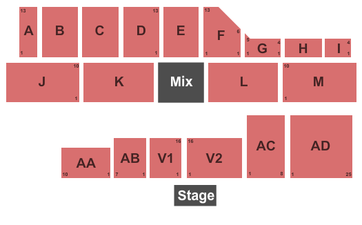 Tioga Downs End Stage Seating Chart