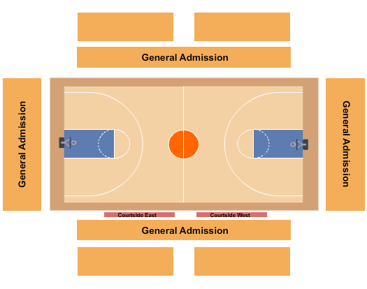 Titan Gym Basketball - Women Seating Chart