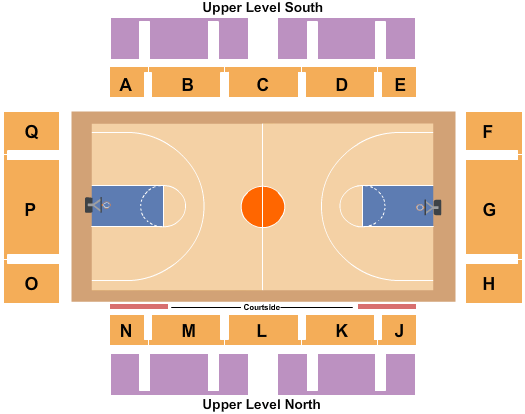 Titan Gym Basketball Seating Chart