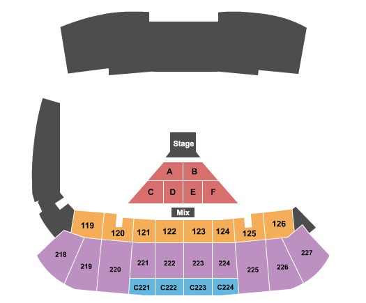 Tom Benson Hall of Fame Stadium Endstage Concert Seating Chart