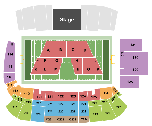 Charlotte 49ers Football Stadium Seating Chart