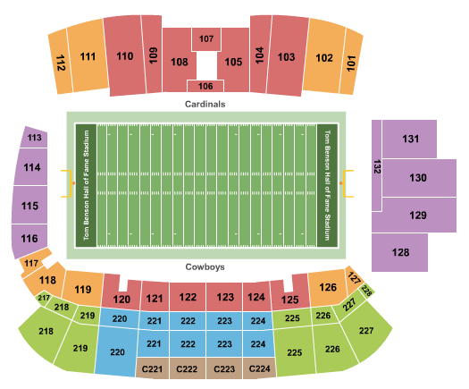 Hall Of Fame Stadium Seating Chart