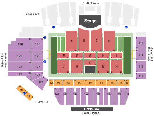 Tom Benson Hall Of Fame Stadium Seating Chart Canton Tom Benson Hall Of Fame Stadium Seating Chart