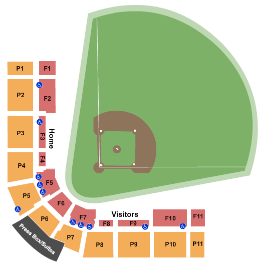 Tony Gwynn Stadium Baseball Seating Chart