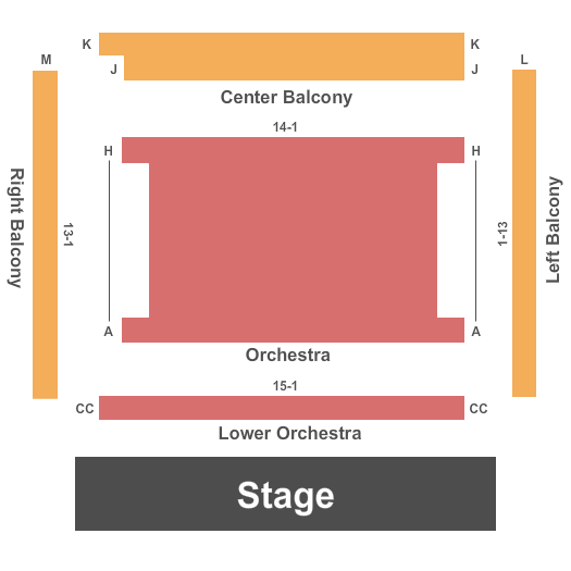 Studio Theatre at Meridian Arts Centre End Stage Seating Chart