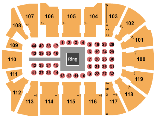 Total Mortgage Arena Boxing 2 Seating Chart